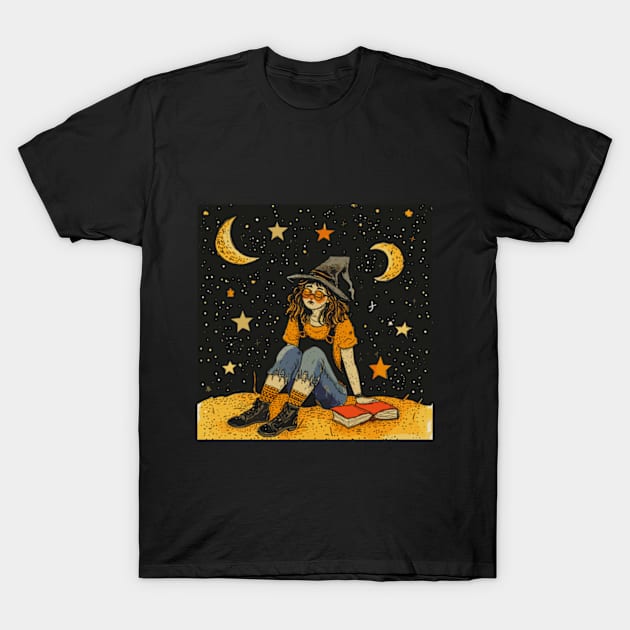 A Little Witch Lofi Girl T-Shirt by moreirapod